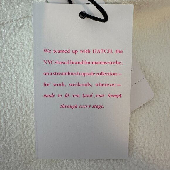 NWT HATCH X J.Crew Women Ivory Casual Dress Size 0 Maternity New - Picture 13 of 14